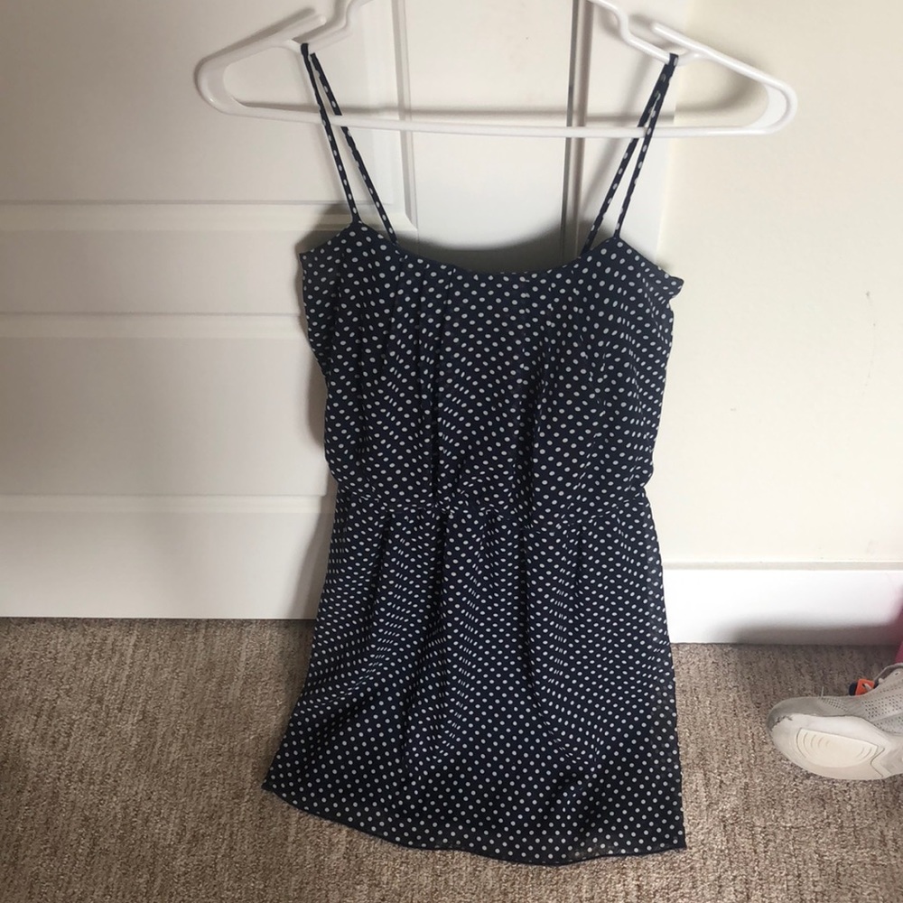 Blue and white Polka Dot Dress